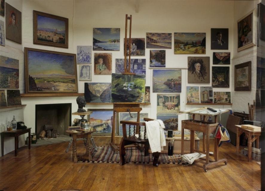 Churchill’s studio at Chartwell 