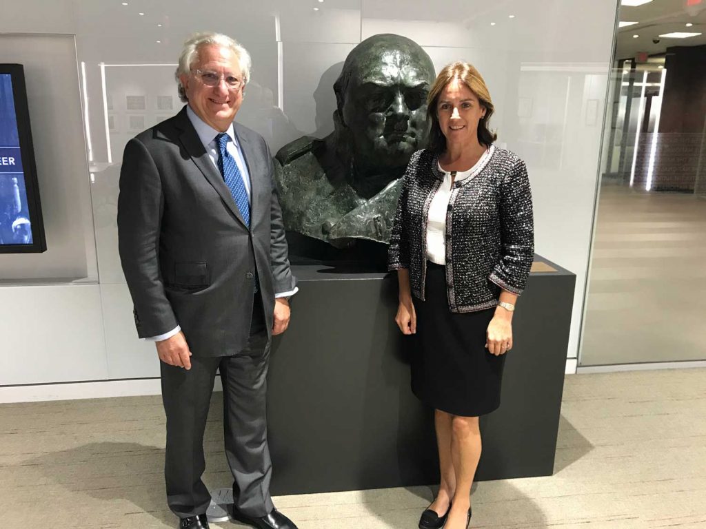 ICS Chairman Laurence Geller CBE and his wife Jenny Churchill