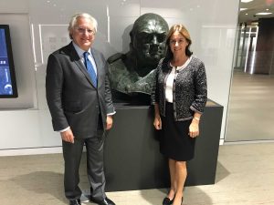 ICS Chairman Laurence Geller CBE and his wife Jenny Churchill