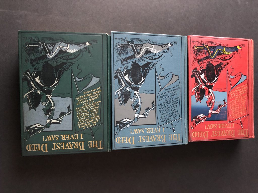 Three different bindings for the book