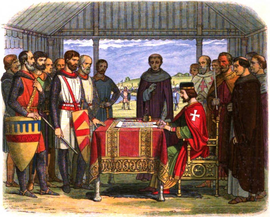 King John signs the Magna Carta