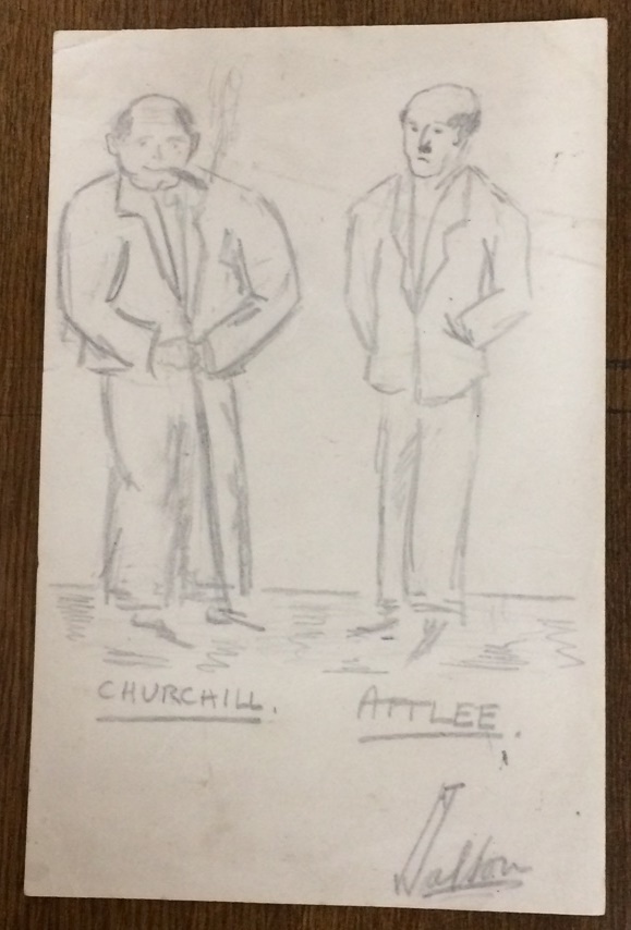 WSC Attlee sketch
