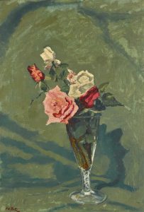 Winston Churchill, Roses in a Vase
