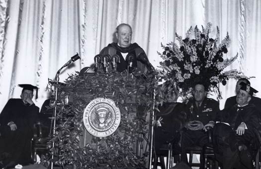 churchill at fulton 1946