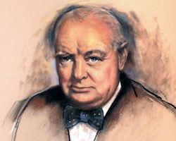 churchill painting