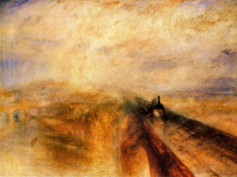 FIG. 10 . Joseph Mallord William Turner, Rain, Steam, and Speed—The Great Western Railway, 1844, oil on canvas, 91 cm × 121.8 cm, National Gallery, London © Niday Picture Library / Alamy Stock Photo